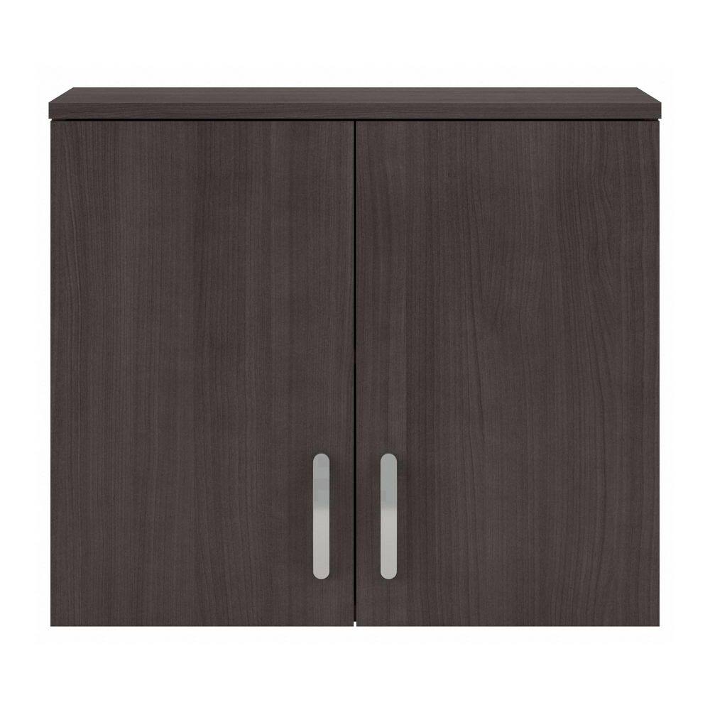 Transitional Storm Gray 28'' Engineered Wood Wall Cabinet