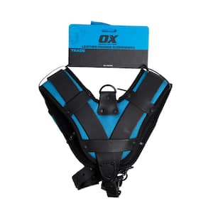 OX Ultimate Leather & Nylon Tool Belt Suspenders w/Kevlar Reinforcement