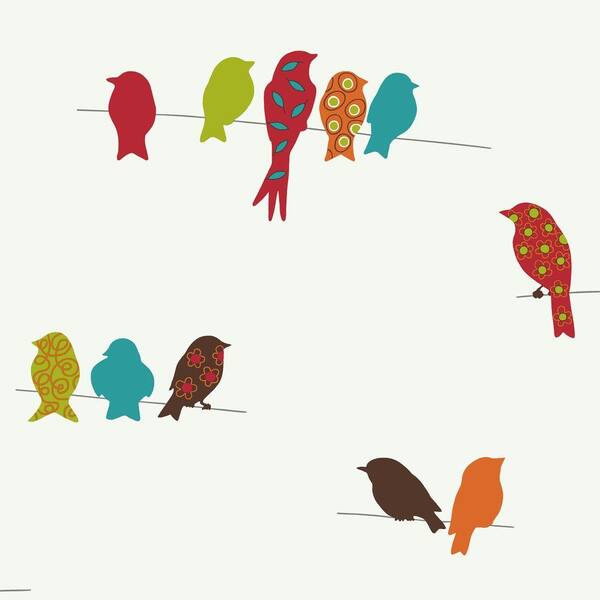 York Wallcoverings Bird On A Wire Wallpaper