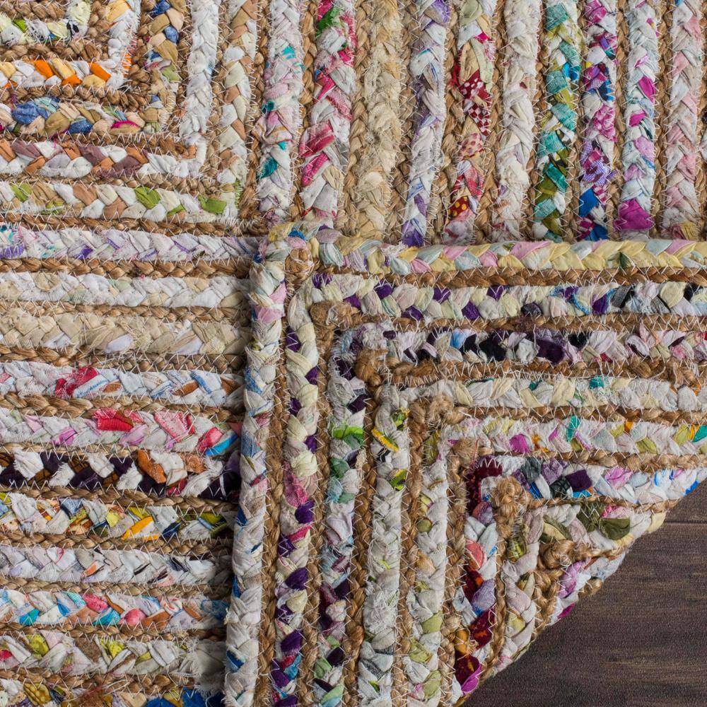 Cape Cod Beige and Multicolor Handwoven Cotton Area Rug