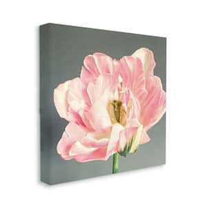 "Pink Floral Close-Up Flower Petal Bloom" by Sarah Jane Unframed Nature Canvas Wall Art Print 17 in. x 17 in.