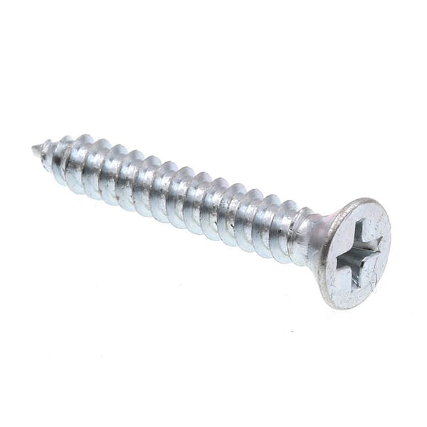Prime-Line #10 x 1-1/4 in. Zinc Plated Steel Phillips Drive Flat Head Self-Tapping Sheet Metal Screws (75-Pack)