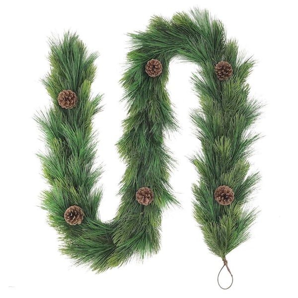 9 ft. x 10 in. Artificial Christmas Garland Adorned with Pinecones