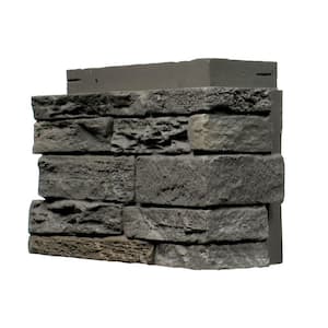 Slatestone Rundle Ridge 4.5 in. x 12.75 in. Faux Stone Siding Corner (4-Pack)