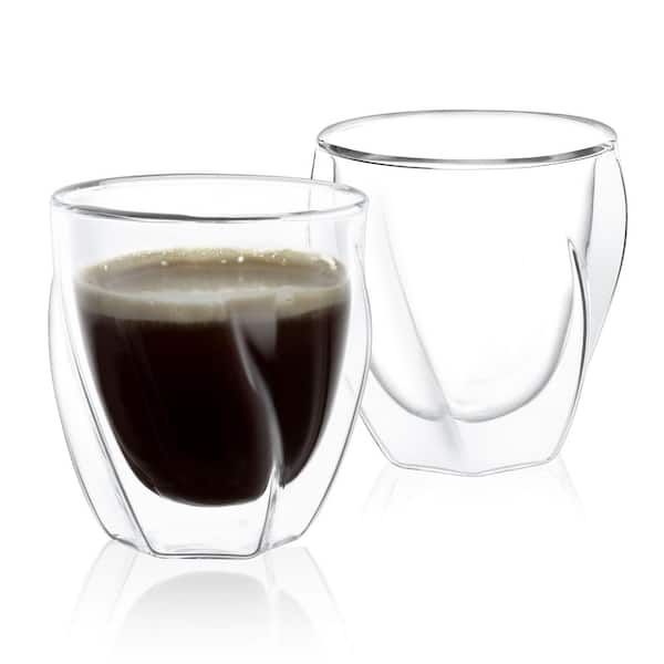 JoyJolt Caleo 2 oz. Double Wall Espresso Glasses (Set of 2
