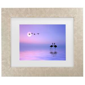 Bess Hamiti Flying Flamingo Matted Framed Photography Wall Art 19.5 in. x 23.5 in.