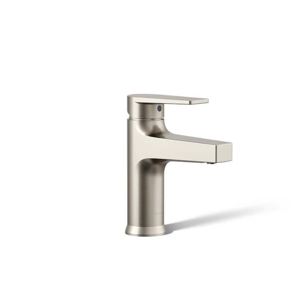 KOHLER Taut Single Handle Single-Hole 1.2 GPM Bathroom Sink Faucets in Vibrant Brushed Nickel