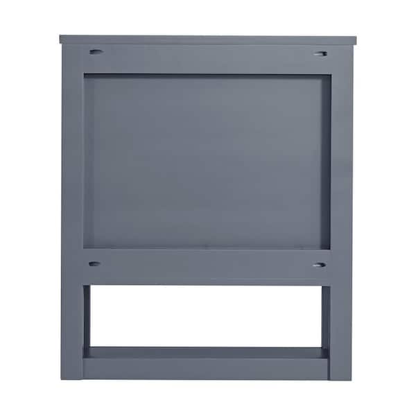 Home Decorators Collection Fremont Navy Wall Cabinet – 23x7x26 Inch Bathroom Storage