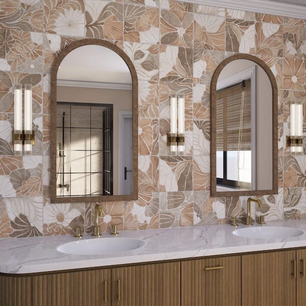 Adagio Decor Fiori 10 in. x 10 in. Porcelain Floor and Wall Tile (10.88 sq. ft. /Case)