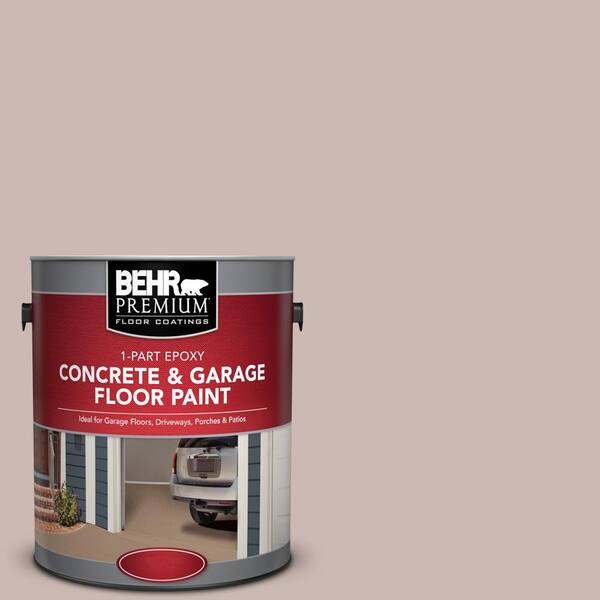 BEHR Premium 1 gal. #N170-3 Gray Ashlar 1-Part Epoxy Satin Interior/Exterior Concrete and Garage Floor Paint