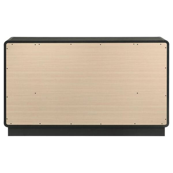 Coaster Cavelle Black 6-drawer 58.5 in. Dresser Cabinet
