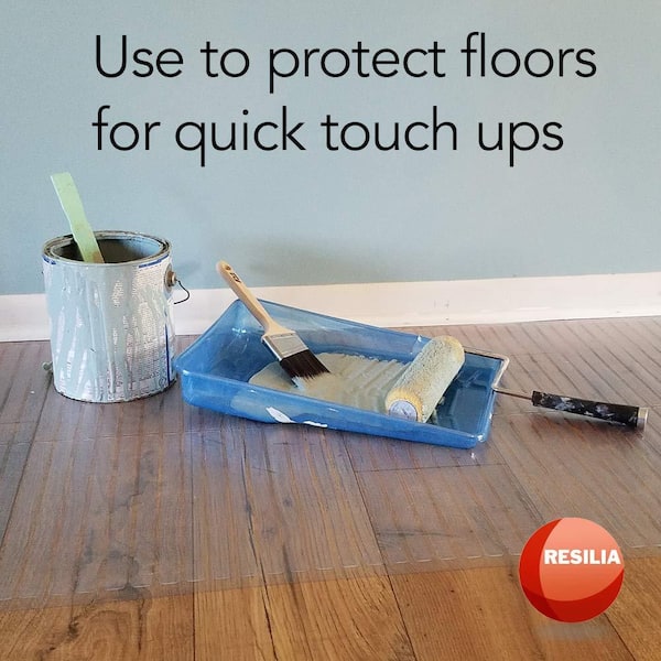 Plastic hardwood floor discount protector