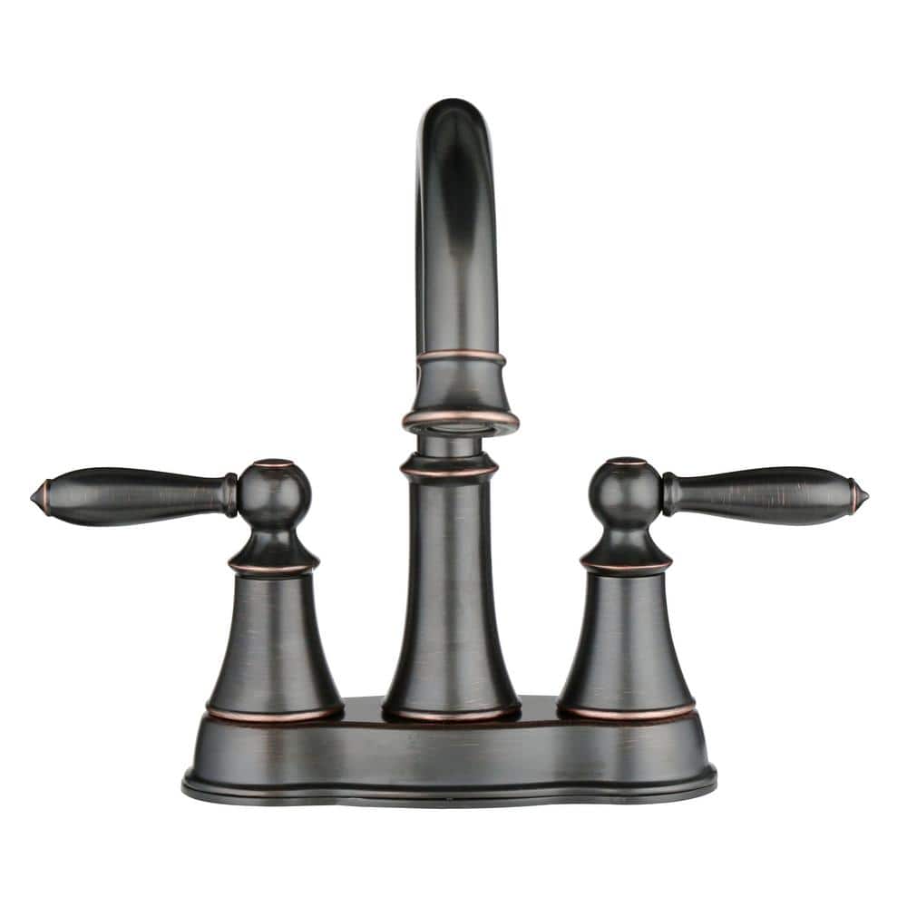 Tuscan Bronze 4-Inch Centerset 2-Handle Bathroom Faucet
