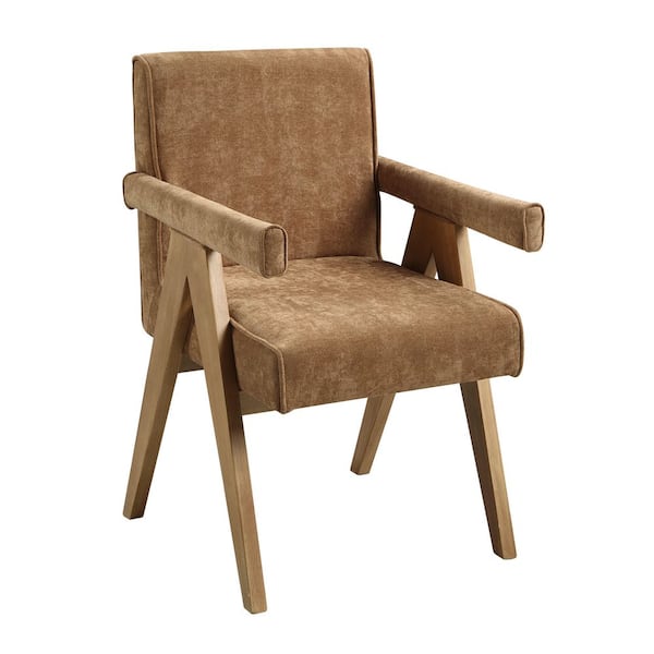Acme Furniture Sojourn Chocolate Chenille Arm Chair (Set of 2