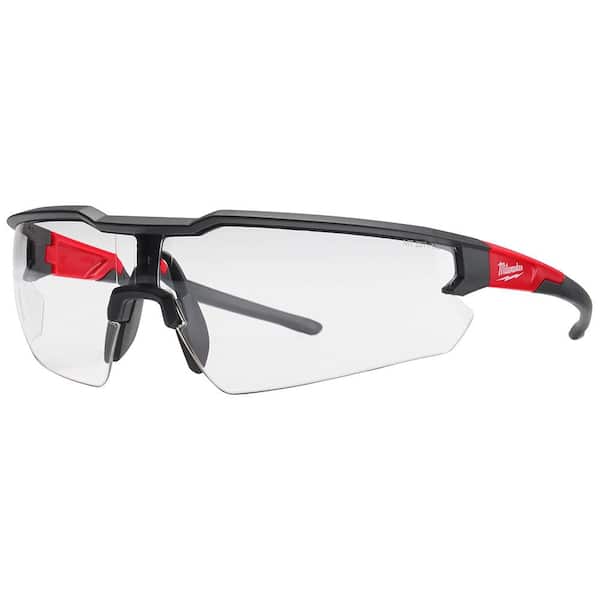 Milwaukee Safety Glasses with Clear Anti-Scratch Lenses (Polybag)
