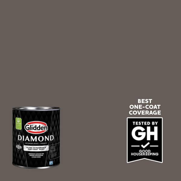 Glidden Diamond 1 qt. PPG1005-6 Oswego Tea Semi-Gloss Interior Paint with Primer