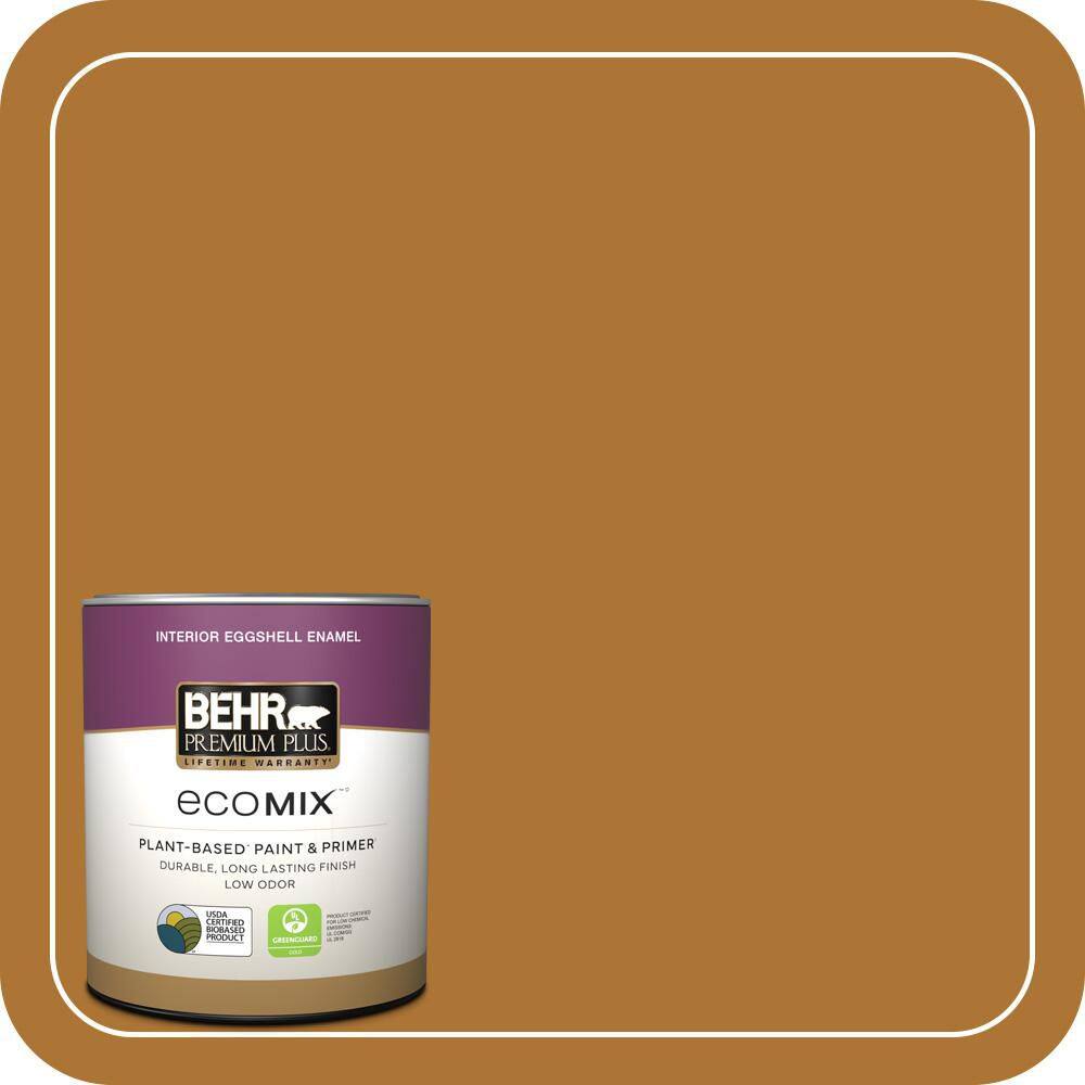 1 qt. #S-H-320 Enchanting Ginger Eggshell Enamel EcoMix Plant-Based Interior Paint & Primer price history on PriceWatchPro