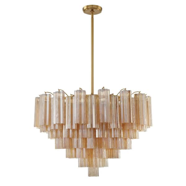 Addis 16-Light Aged Brass Chandelier