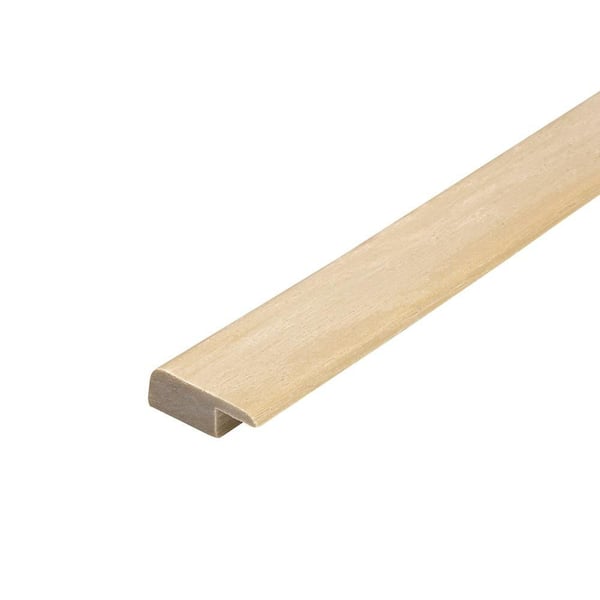 Oak Wood Grain 0.5 in. T x 1.37 in. W x 94 in. L Vinyl Flexible End Cap Molding