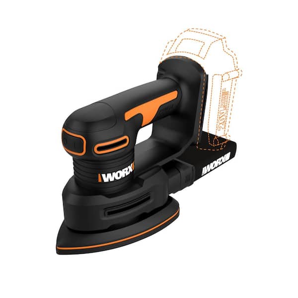Worx Power Share 20-Volt Cordless 3/32 in. Detail Sander with