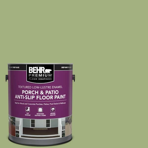BEHR PREMIUM 1 gal. #M360-5 Fresh Guacamole Textured Low-Lustre Enamel Interior/Exterior Porch and Patio Anti-Slip Floor Paint