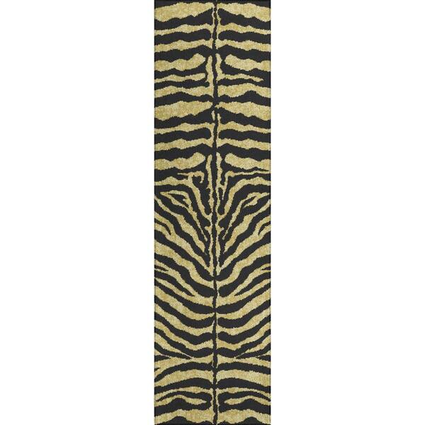 Addison Rugs Safari Gold 2 ft. 3 in. x 7 ft. 6 in. Indoor/Outdoor Washable Indoor/Outdoor Washable Rug