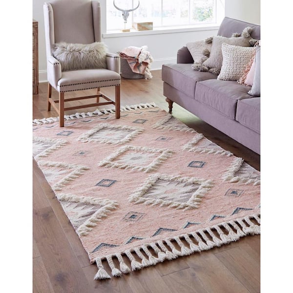 Mesa Pink 4 ft. x 6 ft. Area Rug