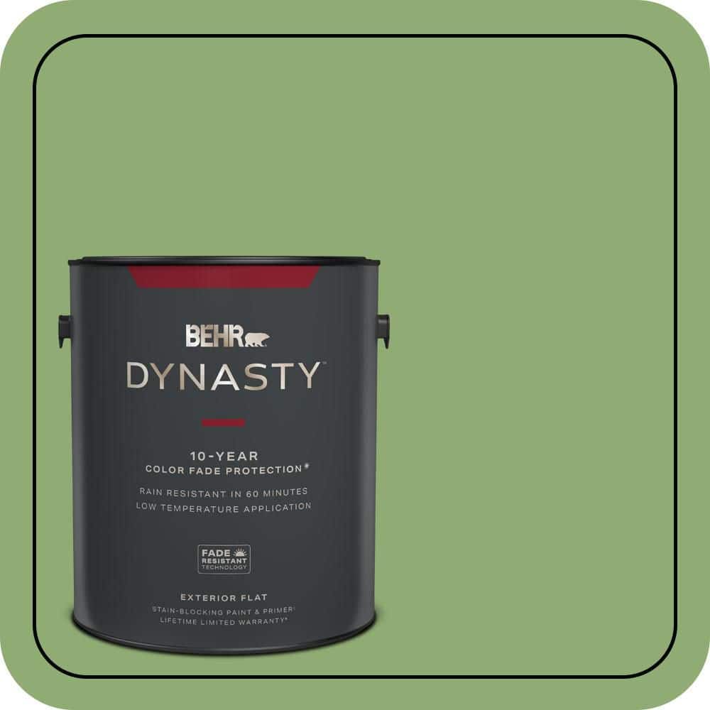 1 gal. #430D-5 Geranium Leaf Flat Exterior Stain-Blocking Paint & Primer price history on PriceWatchPro