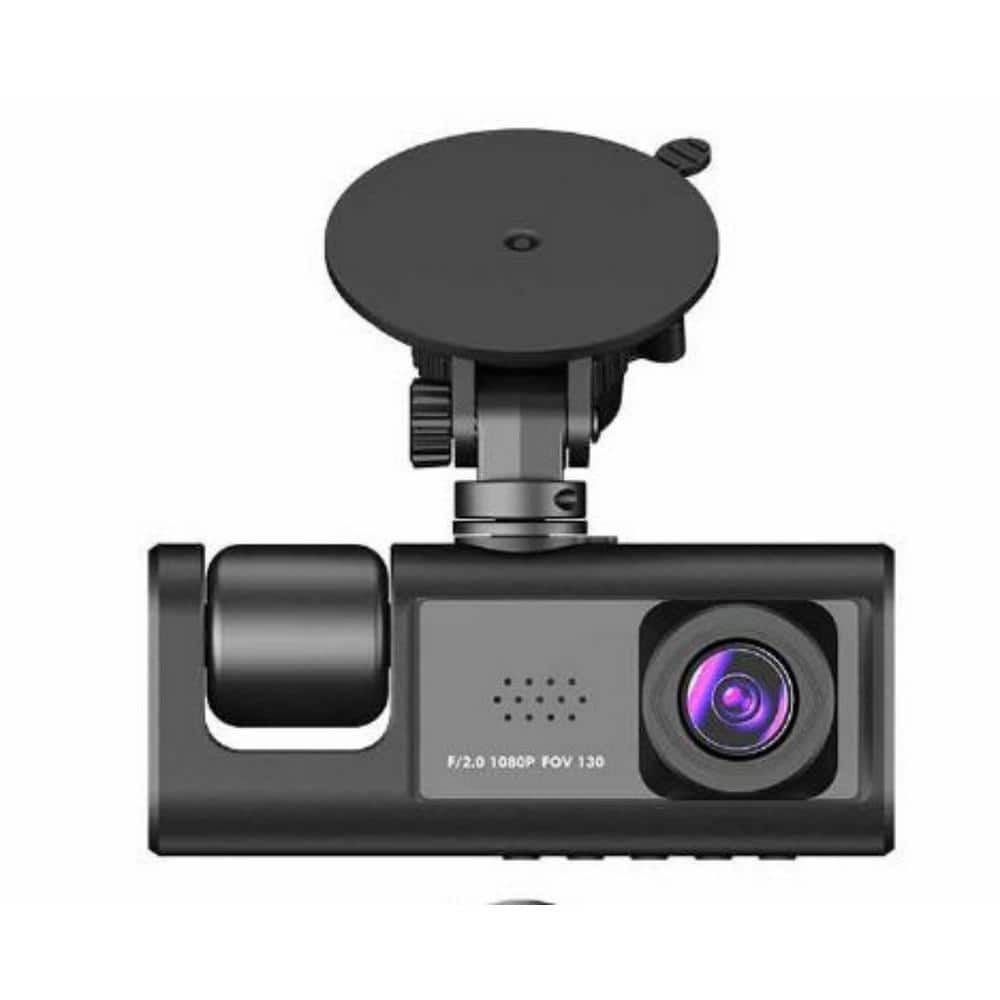 Etokfoks 3-Lens Dash Cam Video Recorder with Front Inside Rear Camera ...