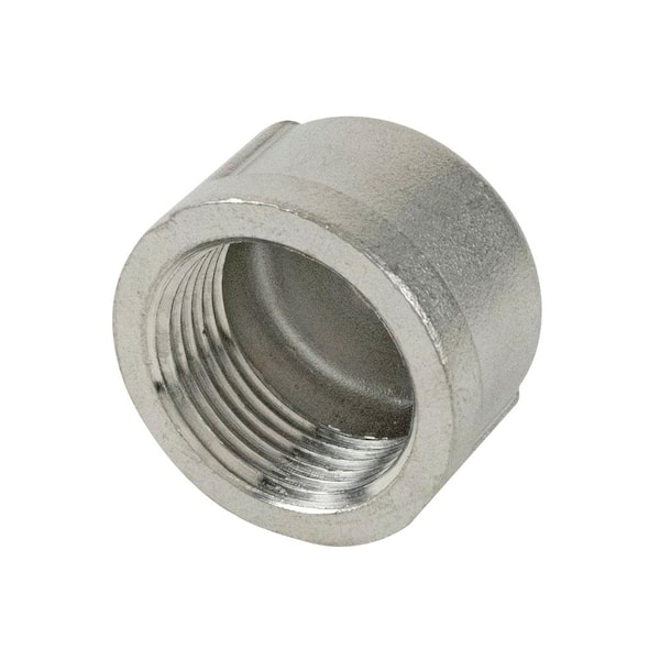 3/4" Chrome Plated Brass Threaded Cap PACK OF 2 