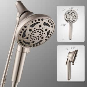 7-Spray 4.92 in.Wall Mount Adjustable Filtered Handheld Shower Heads Removable Shower Hose 1.8 GPM in Brushed Nickel