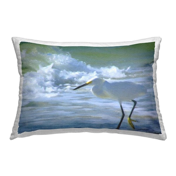Stupell Industries Heron & Splashing Sea Outdoor Printed