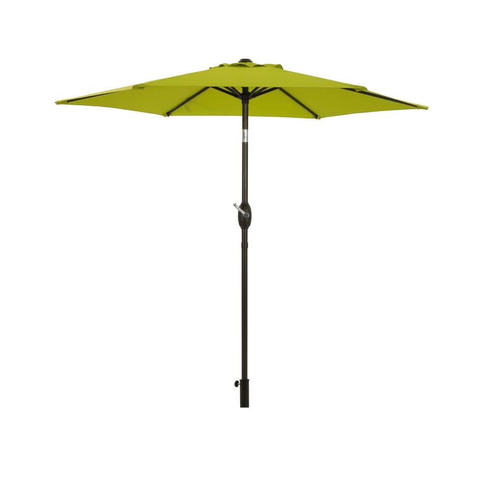 Sturdy 7.5 ft. Steel Market Patio Umbrella in Lemon Green