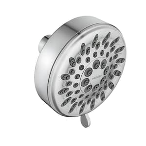 Ignite 5-Spray Patterns with 2.5 GPM 3.75 in. Single Wall Mount Fixed Shower Head in Chrome