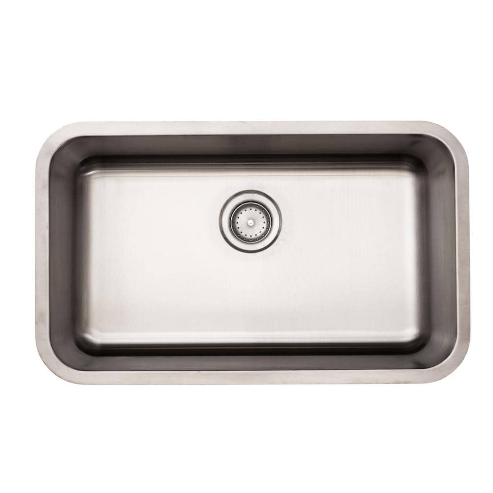 Reviews for Glacier Bay Builder 30 in. Undermount Single Bowl 18 Gauge