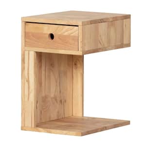 Kodali 15.75 in. Natural Wood Rectangle Wood Coffee Table