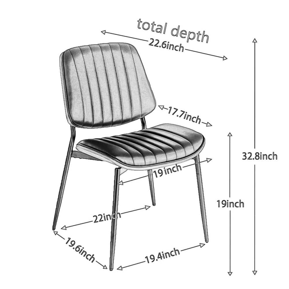 Gray Linen Upholstered Low Back Arm Chair with Metal Legs