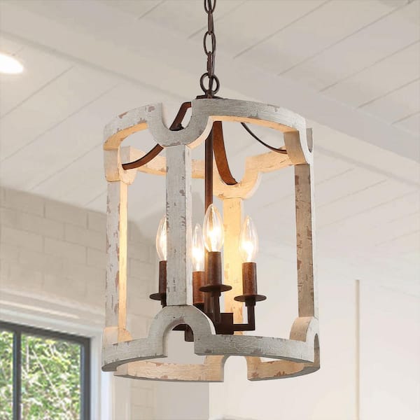 white rustic lighting