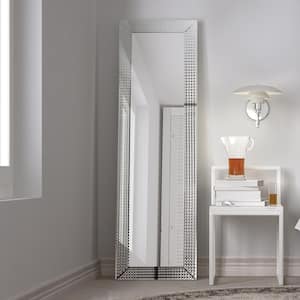 Oversized Beveled Glass Modern Mirror (64 in. H X 18 in. W)