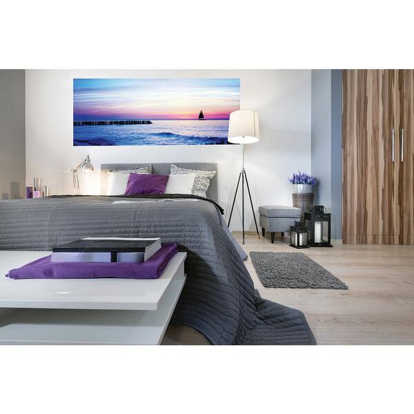 Brewster 49.5 in. x 118 in. Sailboat Panoramic Wall Mural