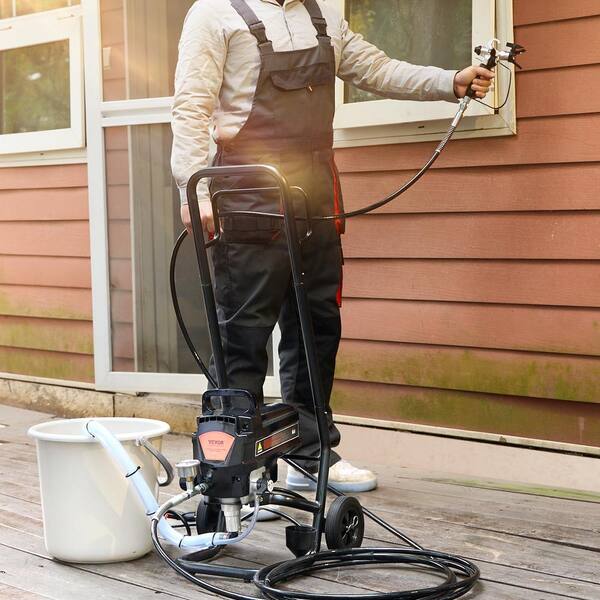 Stand Airless Paint Sprayer, 950-Watt 3000PSI High Efficiency Electric Airless Sprayer with Cart