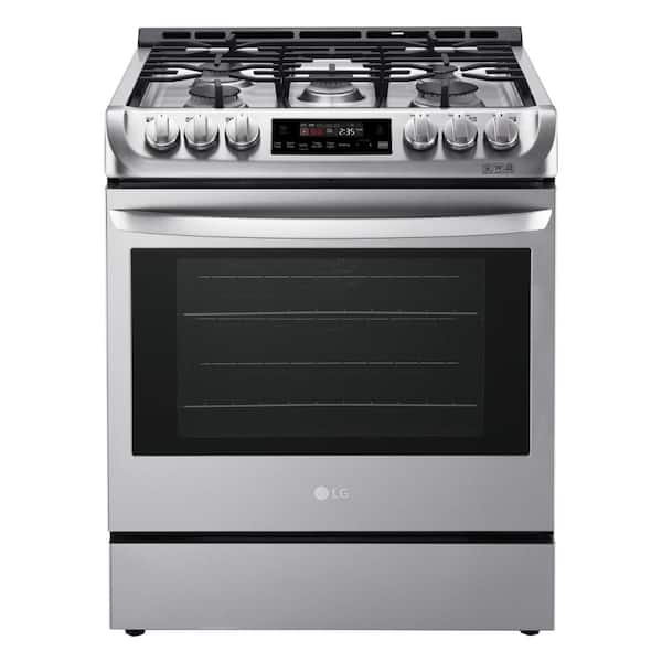 LG 6.3 cu. ft. Slide-In Gas Range with ProBake Convection Oven with EasyClean in Stainless Steel