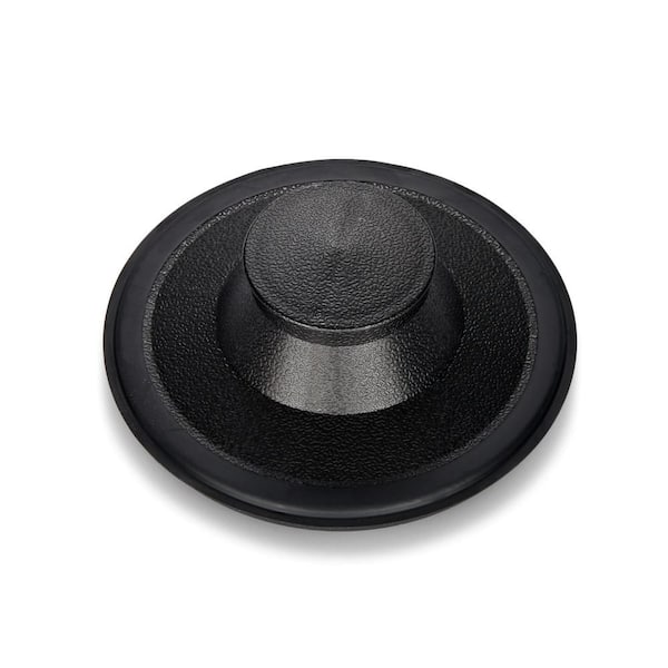 Kitchen Sink Stopper for Garbage Disposal, Rigid Black Plastic