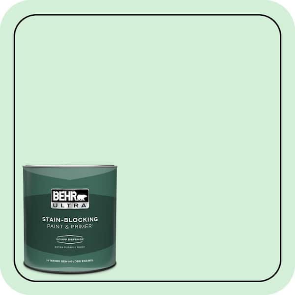 BEHR ULTRA 1 qt. #460A-2 Tropical Dream Extra Durable Semi-Gloss Enamel Interior Paint & Primer