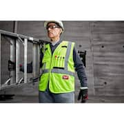 4X-Large/5X-Large Orange Class 2-High Visibility Safety Vest with 10-Pockets (12-Pack)