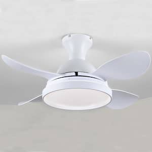 36.2 in. Indoor White Ceiling Fan With Dimmable LED Light and Remote Control