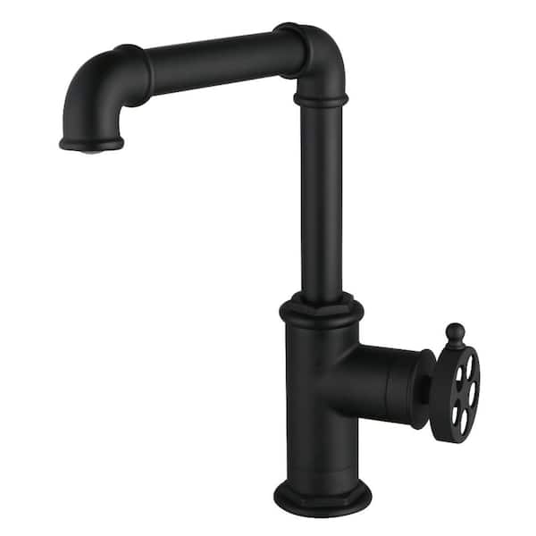 Wendell Single-Handle Kitchen Faucet in Matte Black