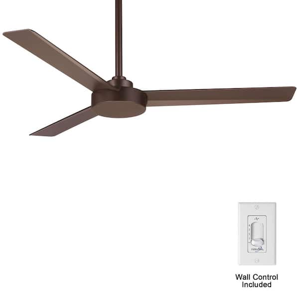 MINKA-AIRE Roto 52 in. Indoor Oil Rubbed Bronze Ceiling Fan with Wall Control