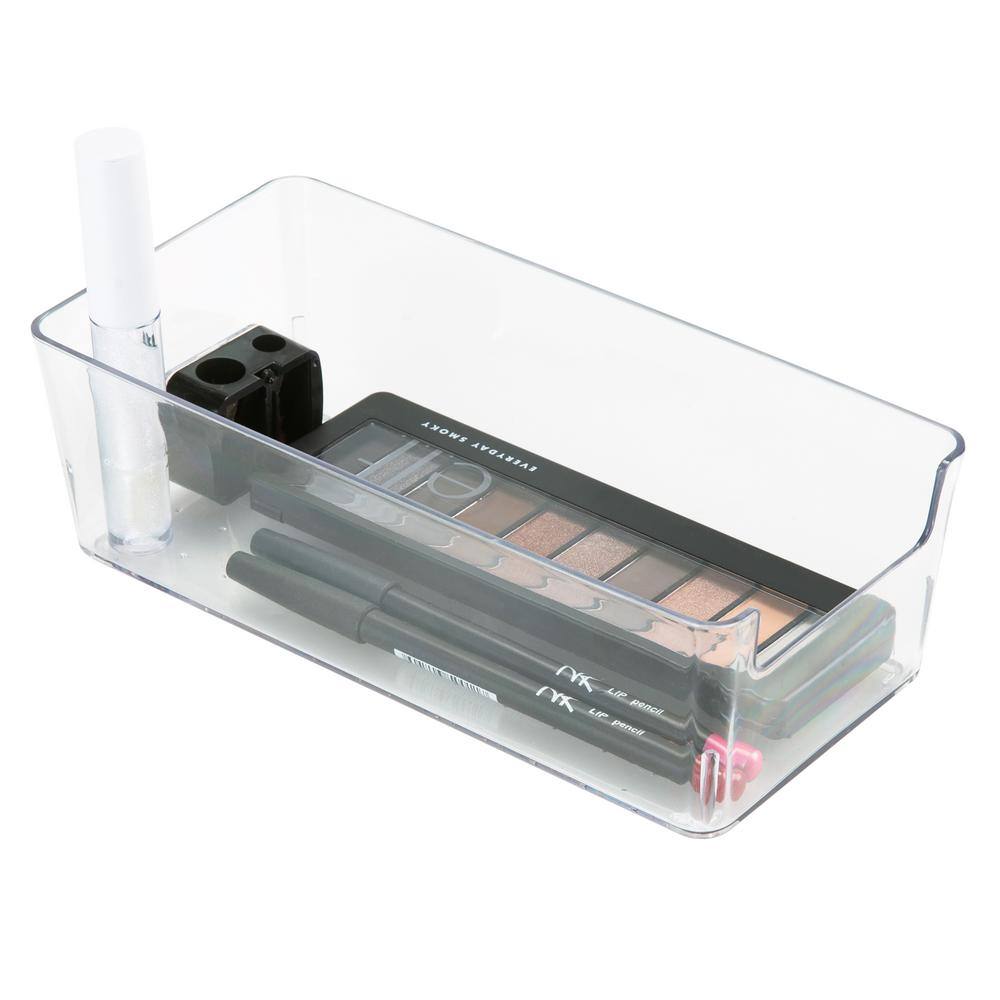 Clear Acrylic Small Rectangular Drawer Organizer, 10" x 8" x 6"
