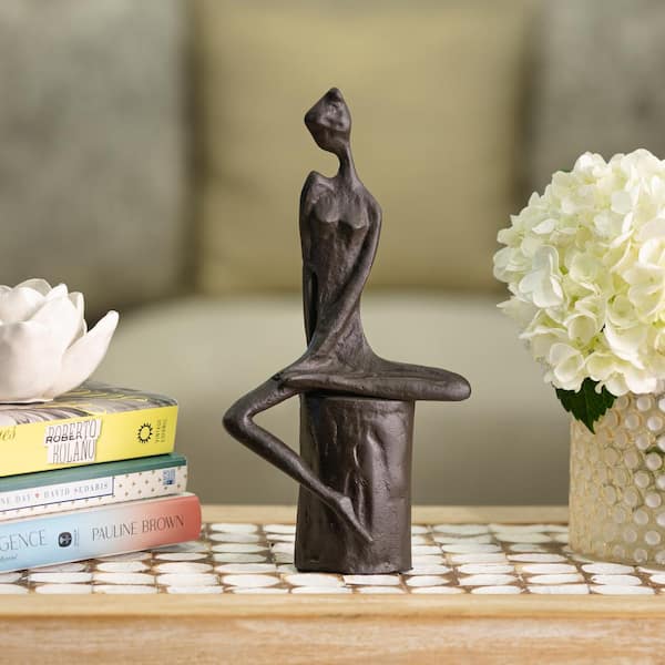 DANYA B 9.1 in. Woman in Reflection Cast Iron Sculpture ZI06498 - The ...